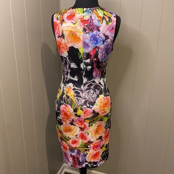 Clover Canyon Floral Mesh Panel Sleeveless Dress Small - Picture 6 of 9